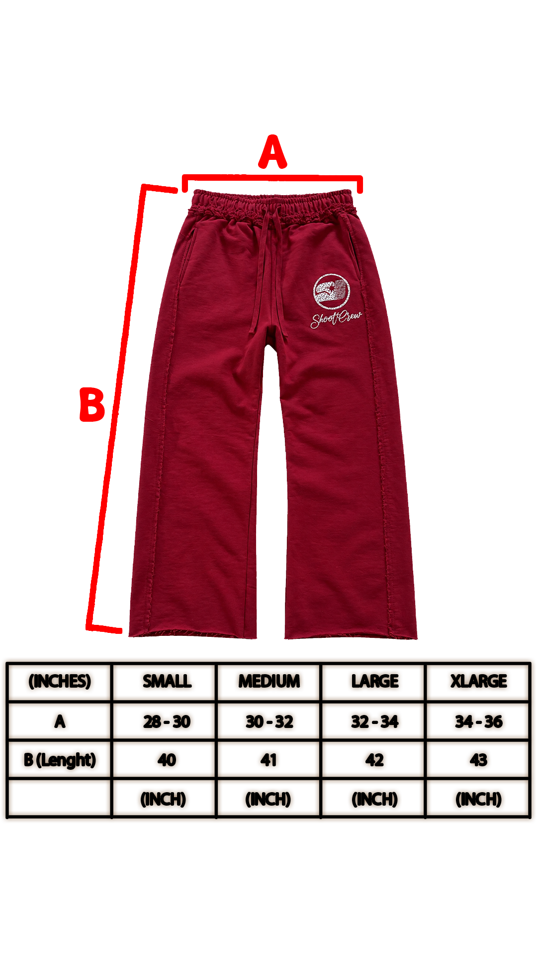 PANTHER SWEATS - BURGUND