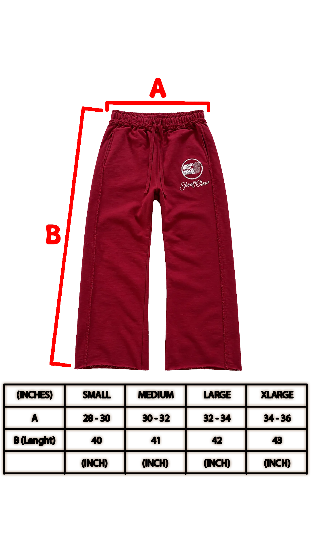 PANTHER SWEATS - BURGUND